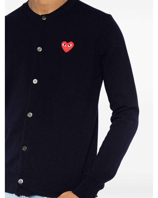 Comme des Garçons Black Wool Cardigan for men