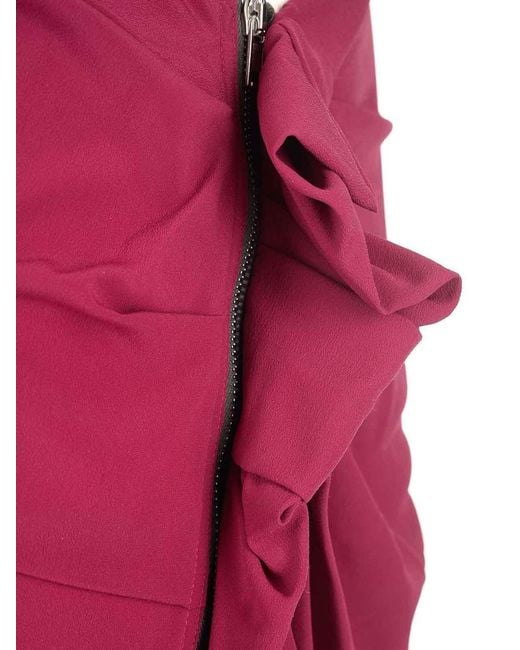 Rick Owens Red Silk Jersey