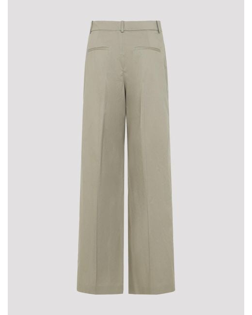 Peserico Gray Cotton Pants