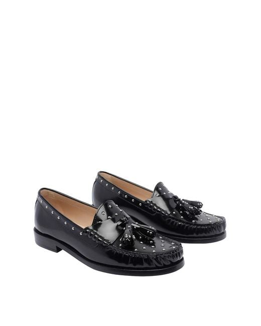 Stuart Weitzman Black Lottie Loafers