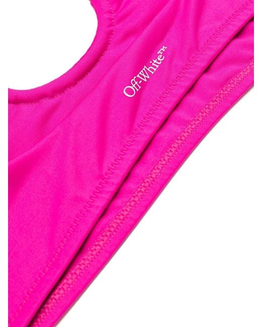 Off-White c/o Virgil Abloh Pink Solid Swimwear