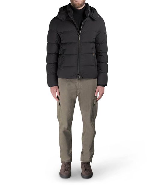 Moorer Black Brett-Skt Down Jacket for men