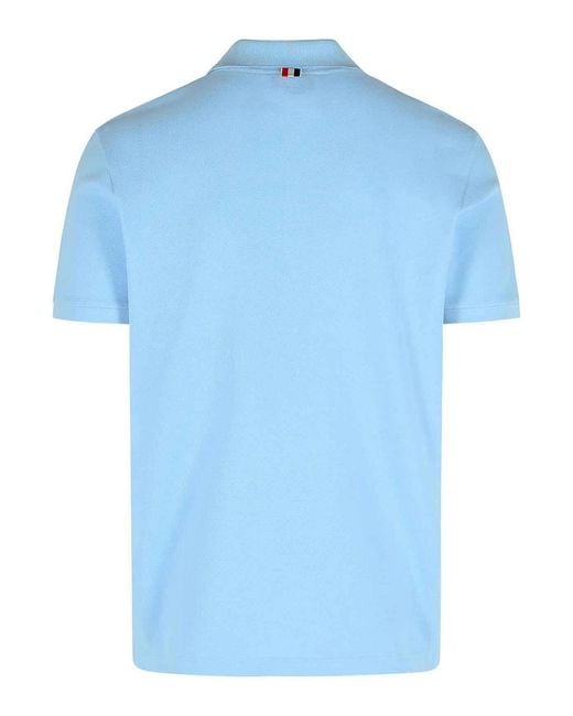 Thom Browne Blue Polo Shirt for men