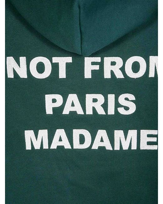 Drole de Monsieur Green Hoodie Slogan for men