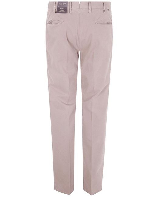 Incotex Pink Chino Slim Fit Trousers for men