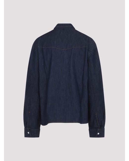 Khaite Blue Grenon Shirt