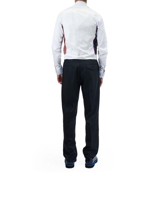 Moschino Blue Cravatte Gilet for men
