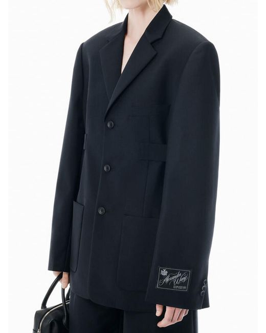 Alexander Wang Black Jacket With Logo