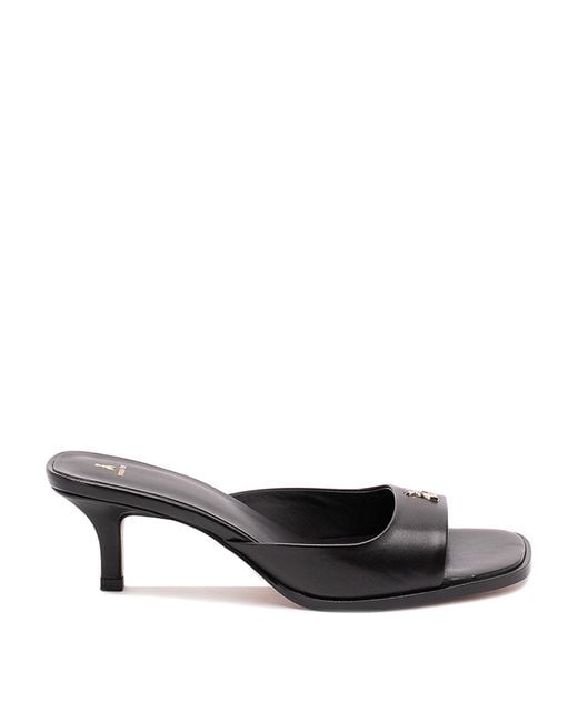 Patrizia Pepe Black Square Essential Fly Sandals