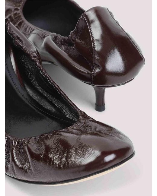 Phoebe Philo Metallic Low Pucker 45 Pumps