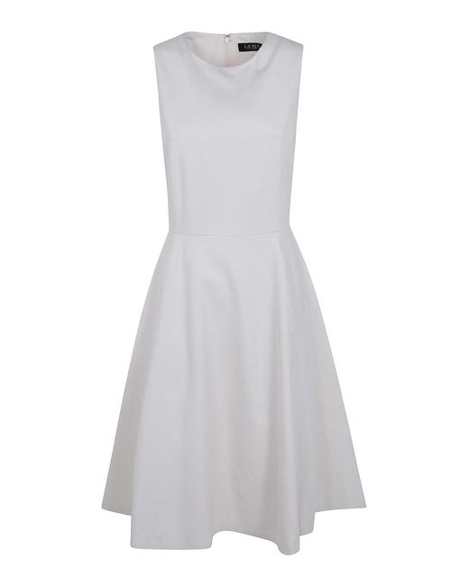 Ralph Lauren White Charlie Sleeveless Day Dress