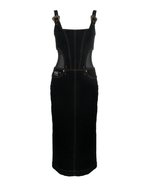 Versace Black Denim Dress