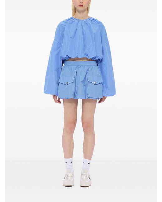MSGM Blue Mini Skirt