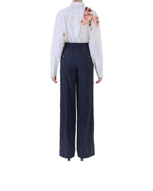 Paul Smith Blue Pantalone Largo