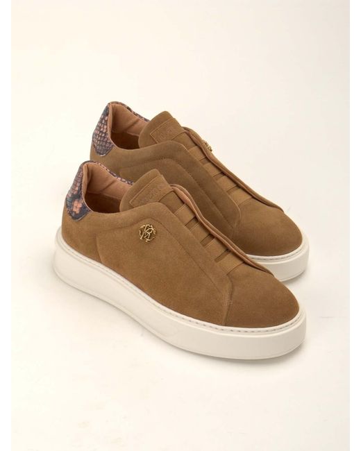 Roberto Cavalli Brown Sneakers