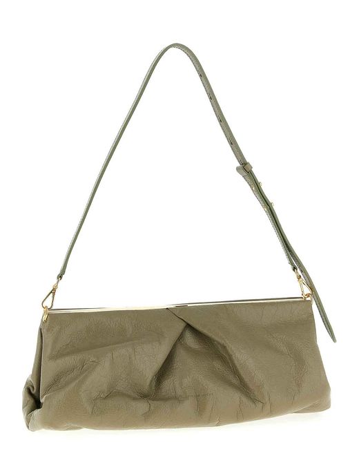 Dries Van Noten Metallic Big Clutch