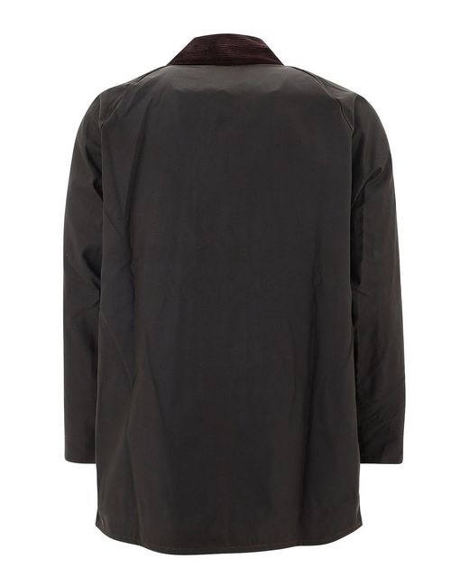 Barbour Black Beaufort Waxed Cotton Jacket for men