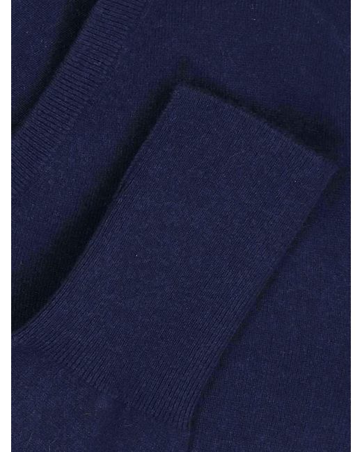Ballantyne Blue V-Neck Sweater for men
