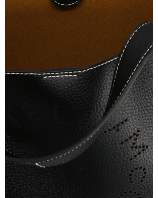 Stella McCartney Black Grainy Mat Handbag