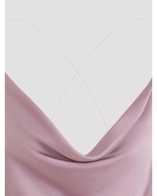 Y. Project Purple Evergreen Invisible Strap Slip Dress