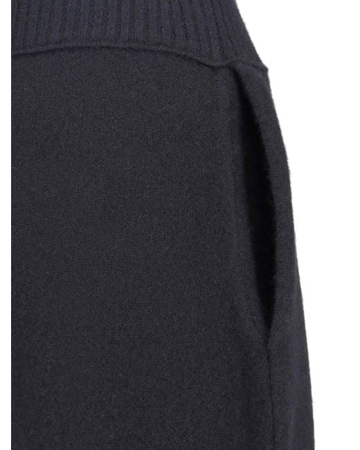 Uma Wang Blue Cashmere Trousers