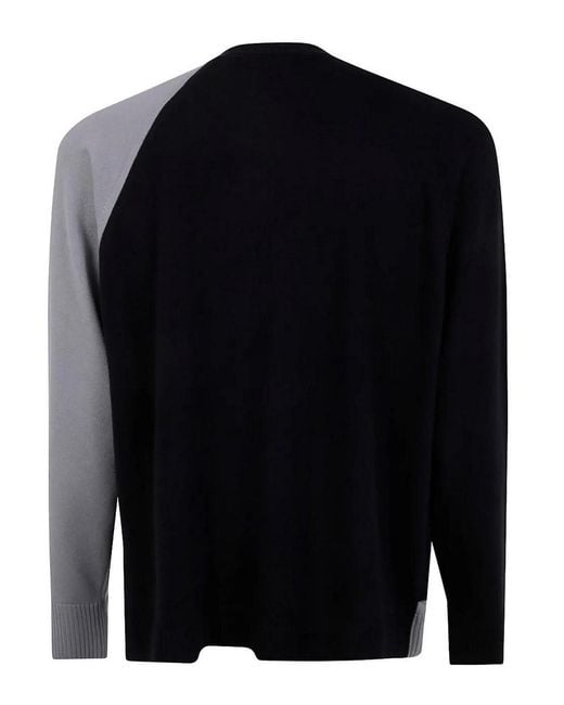 Y-3 Blue U Logo Crew Neck for men