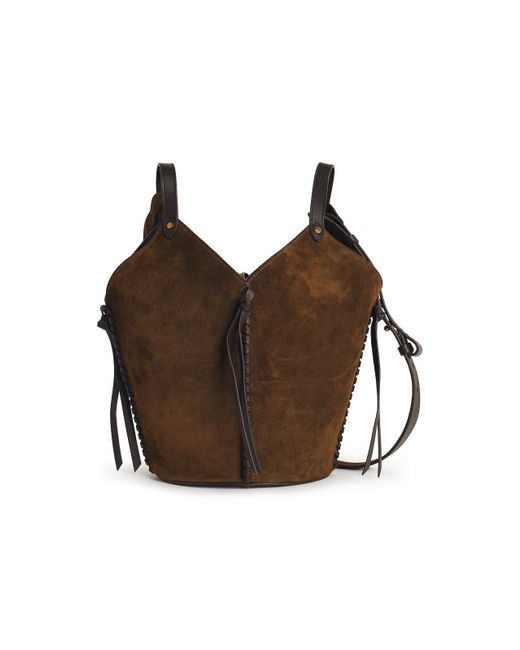 Isabel Marant Brown Tampa Mini Bucket Bag