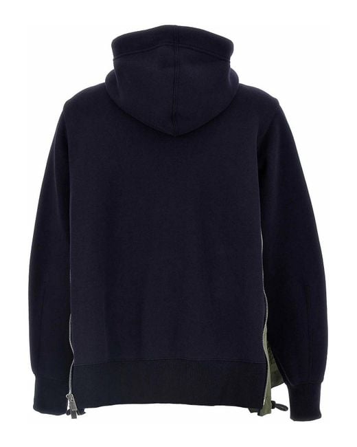 Sacai Blue Sponge Hoodie