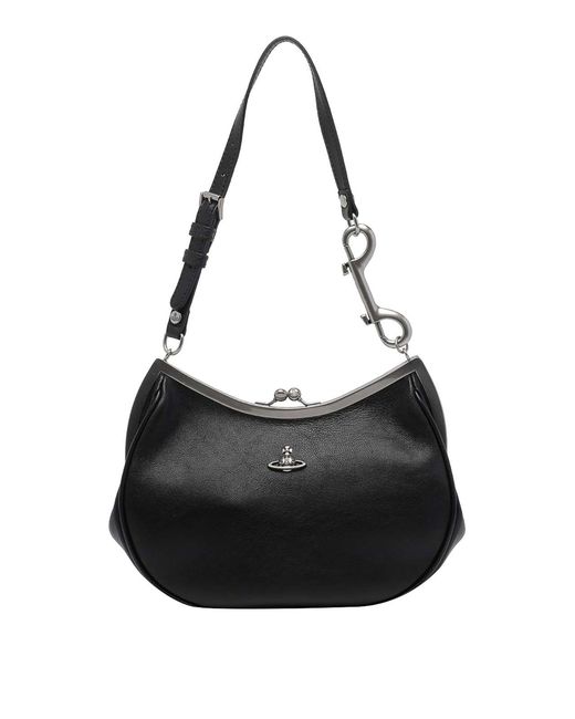 Vivienne Westwood Black Charm Frame Purse