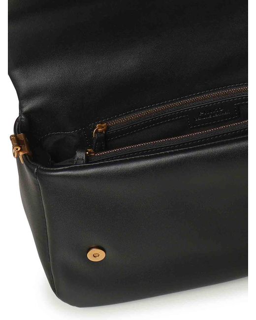 Pinko Black Click Soft Horizontal Bag
