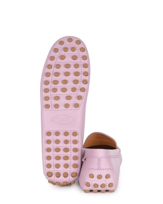 Tod's Pink Tods Loafer Made Of Leaher