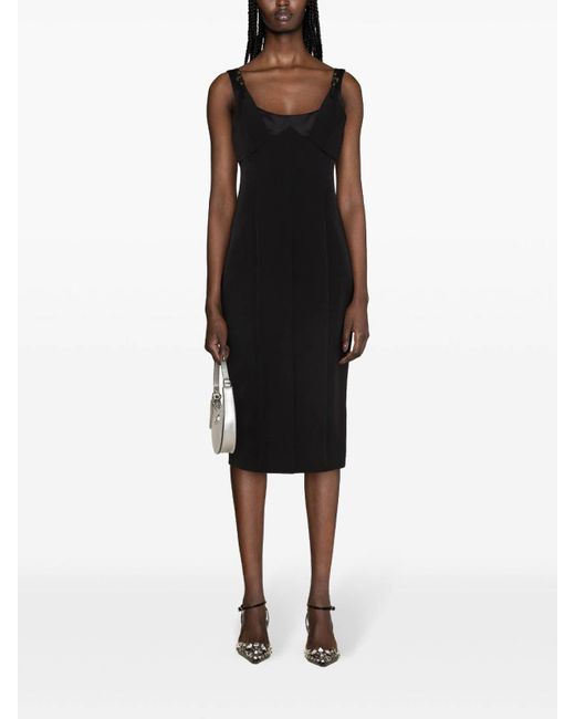 Versace Jeans Couture Black Cady Weave Dress