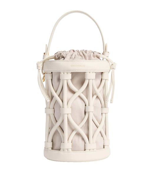 Coccinelle White Small Koi Bag
