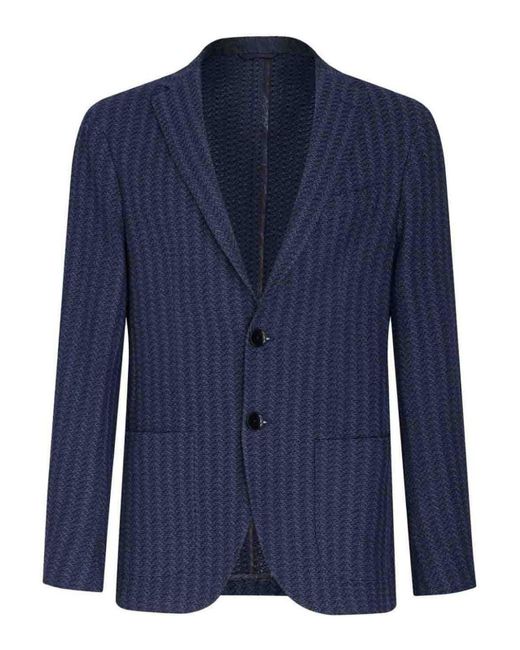 Etro Blue Blazer for men