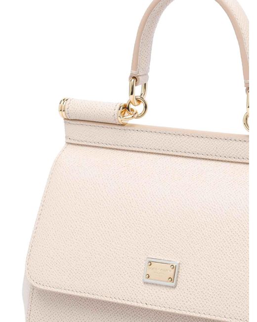 Dolce & Gabbana Natural Medium Sicily Handbag