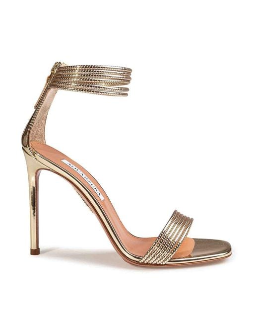 Aquazzura Metallic Sway 105 Sandal