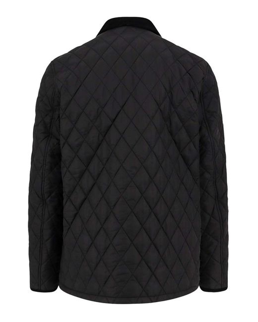 Burberry Black Padded And Quilted Haddington Jacket for men