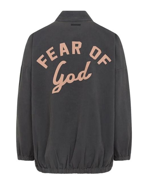 Fear Of God Gray Windbreaker Jacket for men
