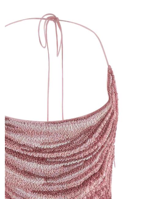 Balmain Purple Sequin Dress