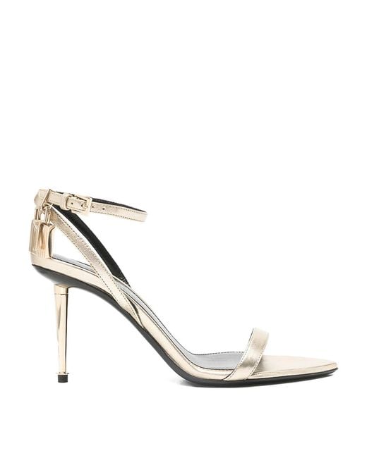 Tom Ford White Sandals With Ankle Strap