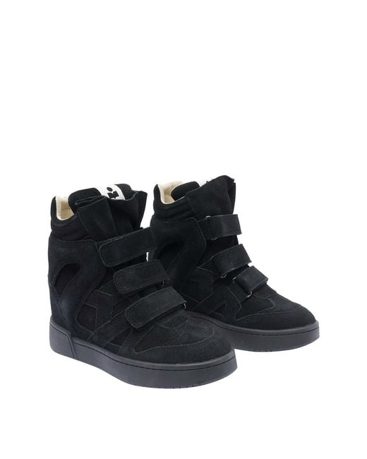 Isabel Marant Black Bekett High Top Sneakers