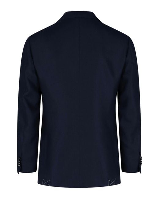 Cesare Attolini Blue Blazer Monopetto for men