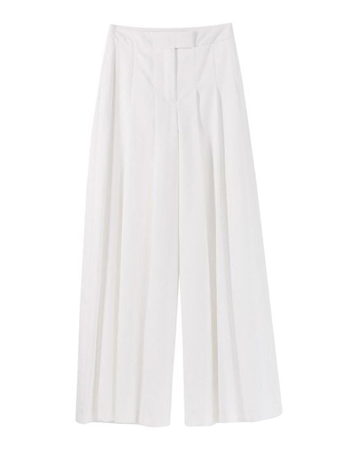Karl Lagerfeld White Summer Occasion Suite Trousers