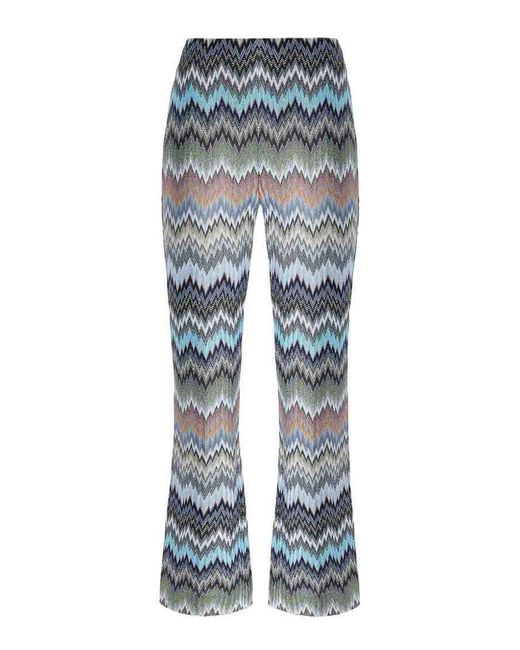 Missoni Blue Zig Zag Trousers