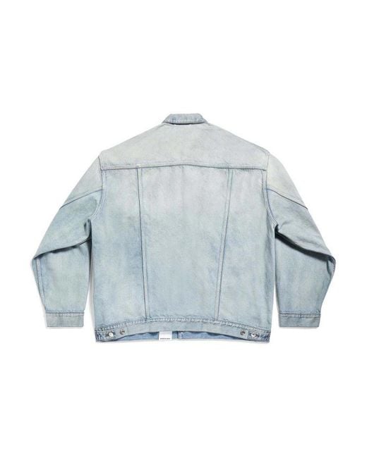 Balenciaga Blue Denim Jacket for men