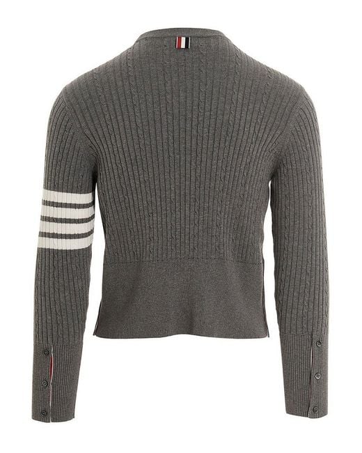 Thom Browne Gray Sweater for men