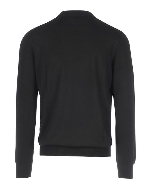 Nome Black Wool Turtleneck for men