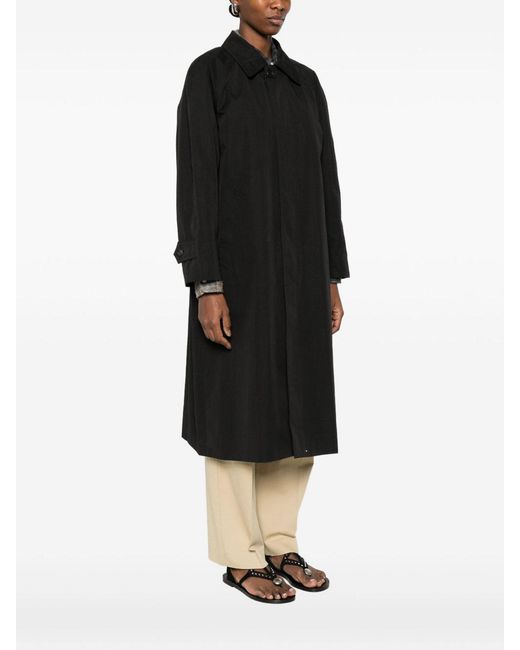 DUNST Black Cotton Blend Coat
