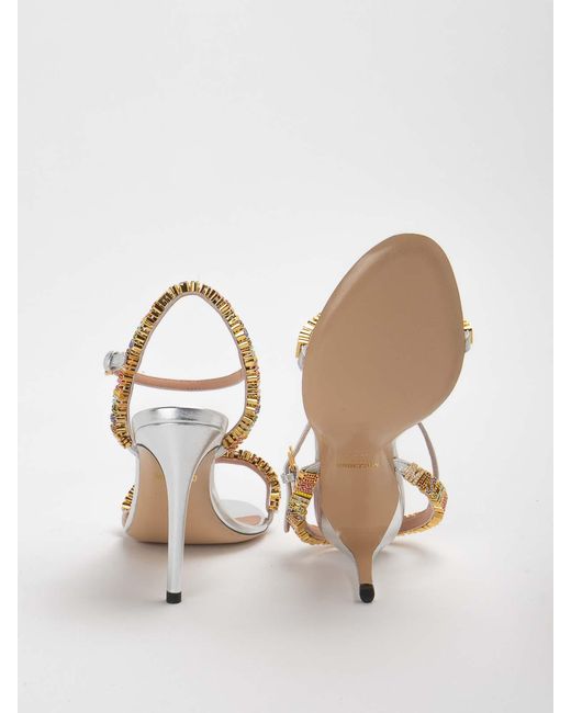 Moschino Metallic Sandals