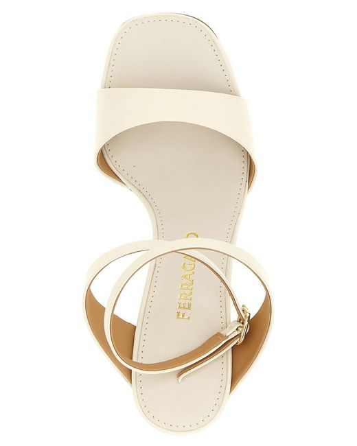 Ferragamo Metallic Teresy Sandals